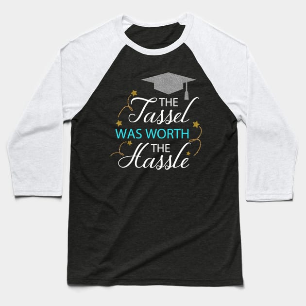 The Tassel Was Worth the Hassel Baseball T-Shirt by WalkingMombieDesign